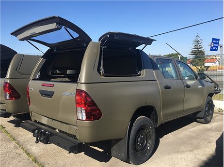 Hard-Top Travail Toyota Hilux Revo DC 2016+ Avec des Portes Latérales Linextras