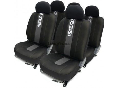 Set Complet de Housses de Siège Auto pour Enfant Classic Sparco Corsa Gris Set Complet de Housses de Siège Auto pour Enfant Classic Sparco Corsa Gris