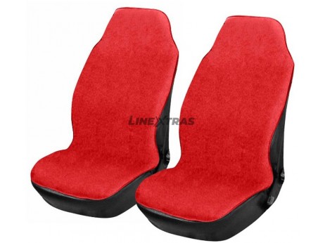 Juego 2 Fundas Asiento Plage Rojo