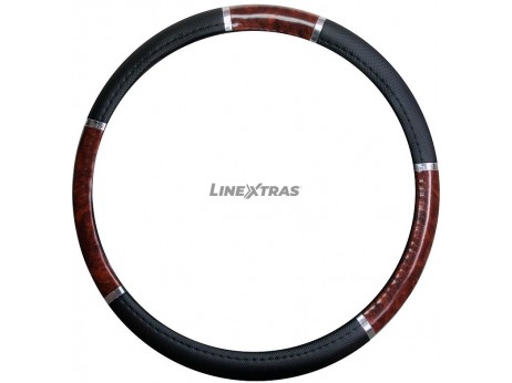 Cobertura de Volante Imitação Madeira PVC 41-43cm