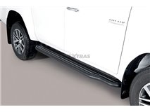 [54.TV2 05/P] Side Steps Toyota Hilux Revo EC Stainless Steel Black