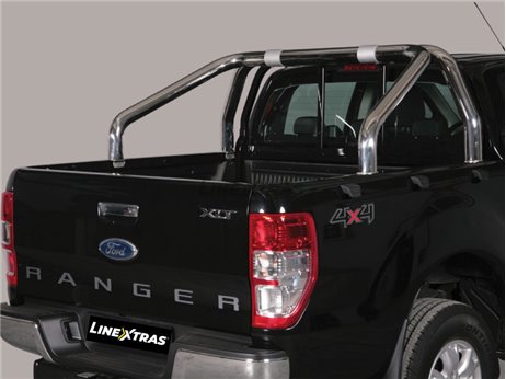 [41.FR5 38/I] 2016 Ford Ranger Double Roll-Bar inoxydable