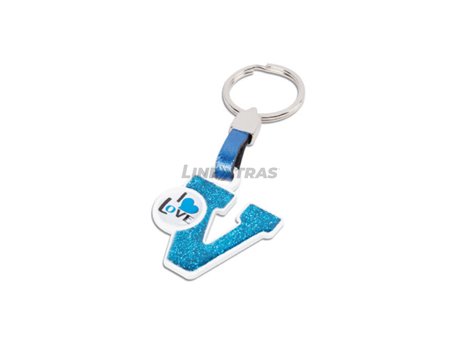 [04.LLA02020] Llavero Letra "V" Azul