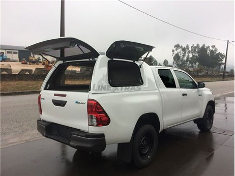 Hard-Top Trabalho Toyota Hilux Revo EC 2016+ C/ Portas Linextras Hard-Top Trabalho Toyota Hilux Revo EC 2016+ C/ Portas Linextras