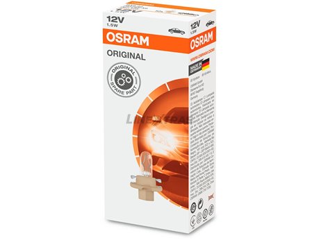 [06.2452MFX6] Lampada Bx8.4D 1,5W 12V 5Xfs10 1A Osram