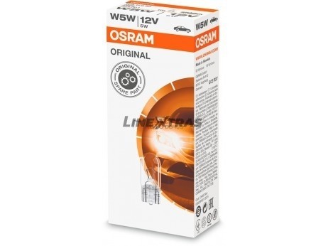 [06.2825] Lámpara OSRAM W5W (T10) 12v 5w (2.1x9.5d)