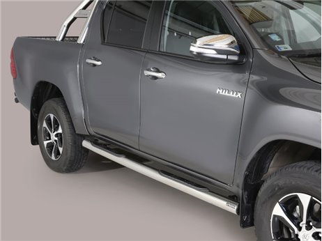 [54.TV3 07/I] ESTRIBOS TUBO INOX C/D TOYOTA HILUX ROCCO 2020