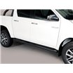 [54.TV3 07/P] ESTRIBOS TUBO PRETO C/D TOYOTA HILUX ROCCO 2020