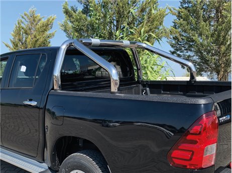 [54.TV3 38/P] ROLL-BAR DOUBLE NOIR TOY. HILUX ROCCO 2020 D/C E/C