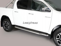 [54.TV3 04/I] ESTRIBOS INOX C/D TOYOTA HILUX ROCCO 2020
