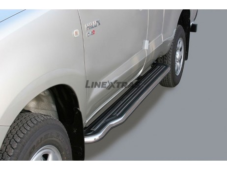 Marche Pieds Toyota Hilux 06-16 DC Inoxydable Avec Plateforme