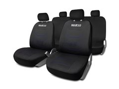 [27.SPCS441BL] Kit Covers Seat Corsa Black/Blue Sparco