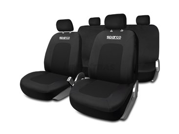 [27.SPCS442BK] Sparco Sport Black Seat Cover Kit