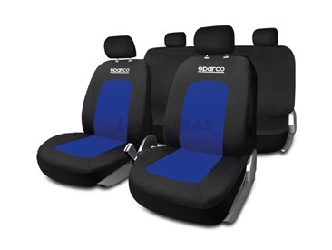 [27.SPCS442BL] Kit Covers Sport Seat Black/Blue Sparco