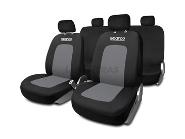 [27.SPCS442GR] Kit Covers Sport Seat Black/Sparco Gray