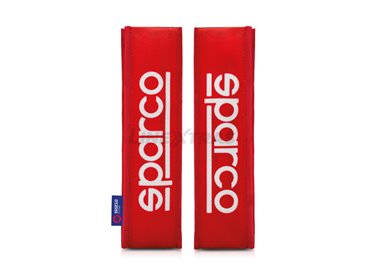 [27.SPC1209RD] Set of 2 Sparco belt pads Red