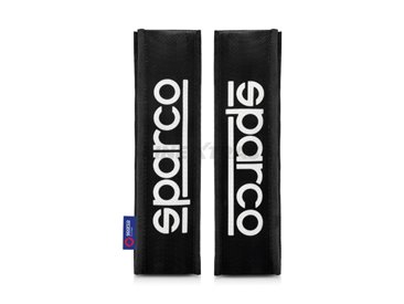 [27.SPC1209BK] Set of 2 Sparco belt pads Black