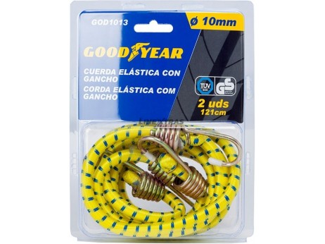 Corda Elástica 10MM x 121CM C/ Ganchos Goodyear