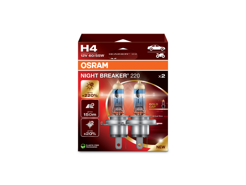 OSRAM H4 NIGHT BREAKER 220 LAMP KIT