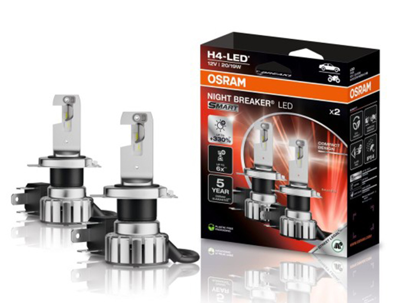 [06.64193DWNBSM-2HB] KIT DE LAMPES NIGHT BREAKER LED SMART H4 OSRAM