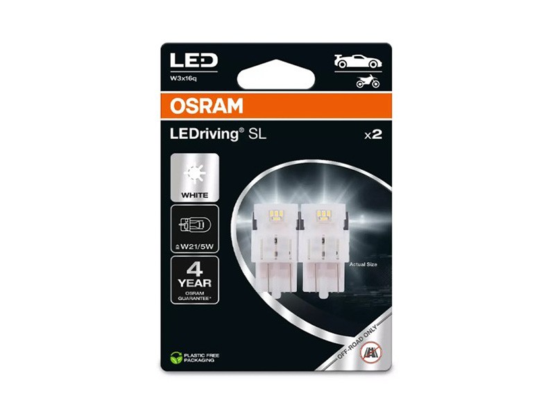 06.7515DWP-2BL - LEDRIVING SL W3X16Q ( W21/5W ) BLANCO 6000K ,1.9W