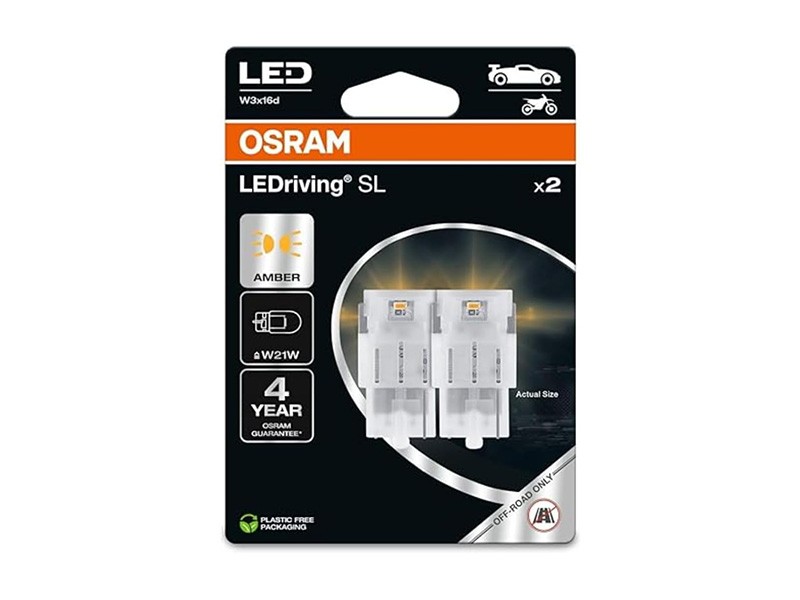 06.7505DYP-2BL - LEDRIVING SL W3X16D (W21W) AMBER, 1.3W
