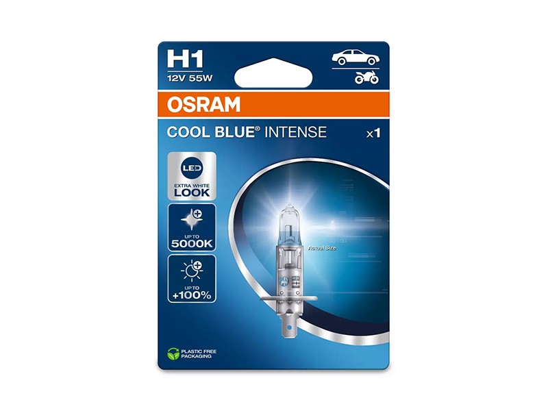 06.64150CBN-1BL - LAMPADA H1 OSRAM COOL BLUE INTENSE NG 55W 12V BL1