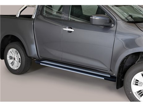 ALUMINUM SIDE STEPS E/C ISUZU D-MAX 2024+