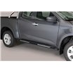 MARCHEPIEDS LATÉRAUX NOIRS AVEC PLAQUE D'ALUN. ISUZU D-MAX 2024+ E/C