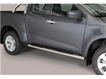 MARCHEPIEDS LATÉRAUX EN TUBE D'ACIER INOXYDABLE SANS ISUZU D-MAX 2024+