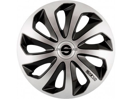 Juego Tapacubos Sicilia Bicolor 15'' Sparco Corsa