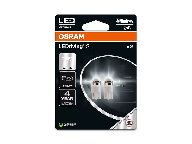 LEDriving SL W2.1X9.5d (W5w) BRANCO 6000K, 0,8W
