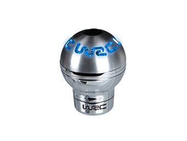 [72.7300] WRC POMMEAU LUMINEUX BLEU ALU BROSSÉ 3 TYPES D'ÉCLAIRAGE. MONTAGE UNIVERSEL