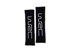 [72.7331] WRC 2 FOURREAUX DE CEINTURE TISSU NOIR BRODÉ ARGENT