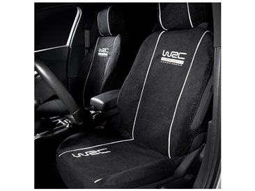 WRC SET HOUSSES AVANT ARRIÈRE 2/3 1/3  UNIVERSELLES NOIRES AVEC APPUIS TÊTE
