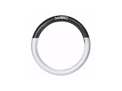 [72.7381] WRC COUVRE-VOLANT BI-MATIÈRE NOIR/SILVER UNIVERSEL