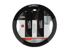 WRC KIT COUVRE VOLANT+FOURREAU DE CEINTURE STYLE RACING AVEC SURPIQÛRE ROUGE