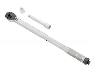 [72.8522] CLÉ DYNAMO MICHELIN 1/2" 40-210NM. COFFRET AVEC BARRE D'EXTENSION ET ADAPTATEUR