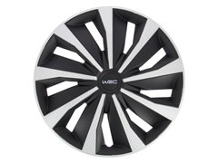 [72.7497] JOGO 4 TAMPÕES DE RODA 14'' CARBON STYLE WRC