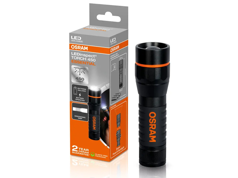 [06.LEDIL429ESN] FLASHLIGHT LEDinspect TORCH 450 ESSENTIAL OSRAM