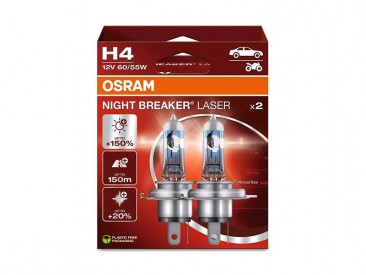 06.64193NL-2HB - Lámparas H4 OSRAM NIGHT BREAKER LASER NextG (caja de 2)