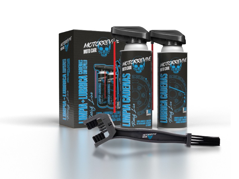 04.MRV0022 - CHAIN CLEANER PACK WITH RACING L BRUSH MOTORREVIVE
