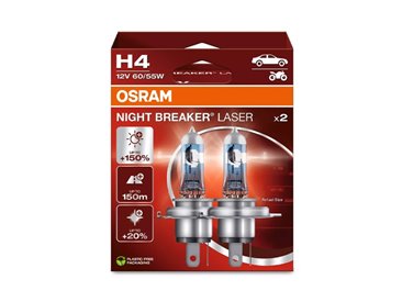 [06.64193NBS-2HB] KIT 2 LAMPES H4 12V 60/55W OSRAM NIGHT BEAKER® SILVER HB
