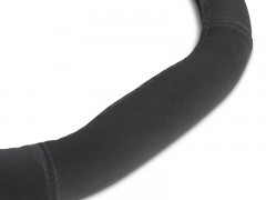 STEERING WHEEL COVER PGT FLATFIT BLACK ALCANTARA - FLAT TOP AND BOTTOM