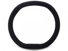 STEERING WHEEL COVER PGT FLATFIT BLACK ALCANTARA - FLAT TOP AND BOTTOM
