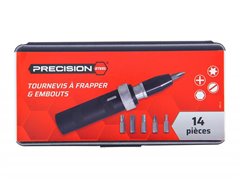 PRECISION STEEL IMPACT SCREWDRIVER + BITS