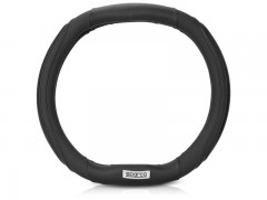 COUVRE-VOLANT SPARCO DOUBLE D NOIRE 35 CM