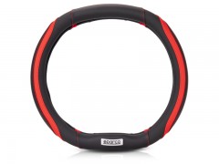 FUNDA DE VOLANTE ROJA DE DOBLE D DE 35 CM SPARCO
