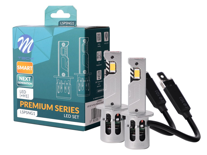 [16.LSPSNG1] KIT 2 LAMPADAS LED H1 PREMIUM SMART SERIES NG CANBUS 12V