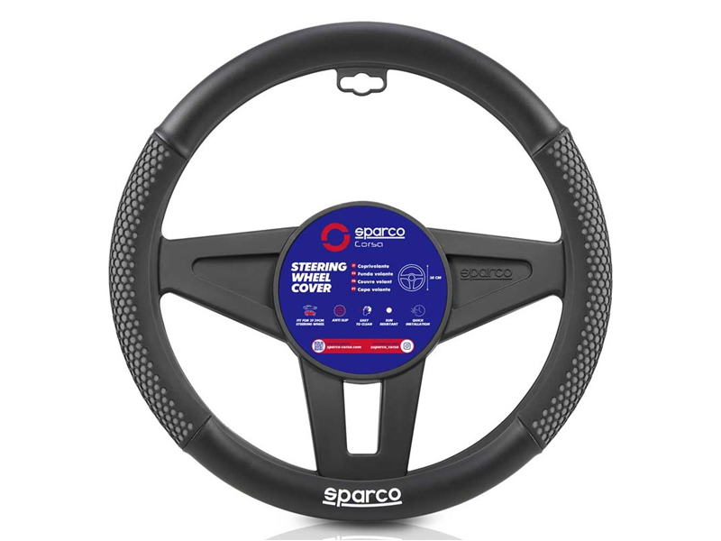 [27.SPC150GR] COBERTURA DE VOLANTE NEGRO COMFORT